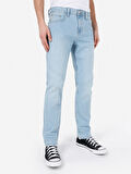 044 Karl Normal Kesim Düşük Bel Düz Paça Açık Mavi Erkek Pantolon Cl1069228