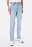 Regular Fit   Erkek Açik İndigo Jean Pantolon