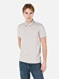 Normal Kesim Polo Yaka Taş Erkek Kısa Kol Tişört Cl1069372