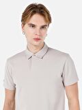 Normal Kesim Polo Yaka Taş Erkek Kısa Kol Tişört Cl1069372