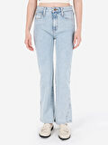771 Emery Regular Fit   Kadın Mavi Jean Pantolon Cl1069426