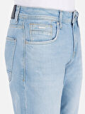 044 Karl Normal Kesim Düşük Bel Düz Paça Mavi Erkek Jean Pantolon Cl1069466