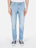 044 Karl Normal Kesim Düşük Bel Düz Paça Mavi Erkek Jean Pantolon Cl1069466