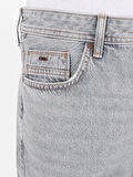 Normal Kesim Orta Bel Düz Paça Gri Erkek Jean Şort Cl1069538