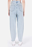 Balloon Fit   Kadın İndigo Jean Pantolon