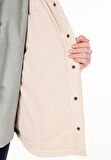 Regular Fit Shirt Neck    Kadın Bej Mont