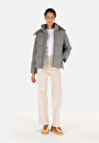 Regular Fit Kapüşonlu    Kadın Yeşil Mont Cl1070351