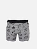 Modern Fit  Erkek Gri Boxer