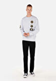 Comfort Fit   Erkek Gri Sweatshirt