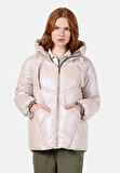 Regular Fit Kapüşonlu    Kadın Pembe Mont Cl1070982