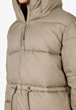 Regular Fit Kapüşonlu    Kadın Yeşil Mont