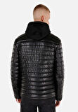 Slim Fit     Erkek Siyah Mont Pu