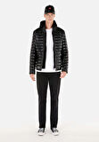 Slim Fit     Erkek Siyah Mont Pu