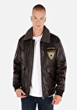 Regular Fit     Erkek Kahverengi Mont Pu