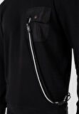 Siyah Erkek Sweatshirt