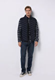 Slim Fit     Erkek Lacivert Yelek