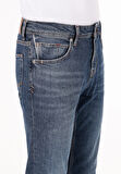 Straight Fit   Erkek İndigo Jean Pantolon