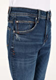 Regular Fit   Erkek Lacivert Jean Pantolon