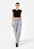 Regular Fit   Kadın İndigo Jean Pantolon