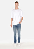 Straight Fit   Erkek Koyu İndigo Jean Pantolon