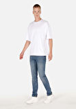 Straight Fit   Erkek Koyu İndigo Jean Pantolon