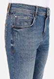 Straight Fit   Erkek Koyu İndigo Jean Pantolon
