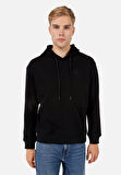 Comfort Fit   Erkek Siyah Sweatshirt
