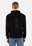 Comfort Fit   Erkek Siyah Sweatshirt