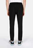 Slim Fit Orta Bel Uzun Paça Erkek Siyah  Pantolon