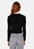 Siyah Kadın Bluz U.kol
