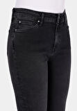 759 Lara Skinny Fit Orta Bel Dar Paça Kadın Siyah Jean Pantolon Cl1072250