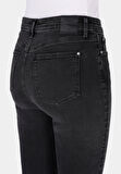 759 Lara Skinny Fit Orta Bel Dar Paça Kadın Siyah Jean Pantolon Cl1072250