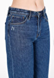 Regular Fit   Kadın İndigo Jean Pantolon