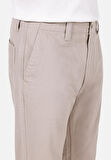 Loose Fit Orta Bel Bol Paça Erkek Bej  Pantolon Cl1072304