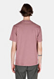 Comfort Fit Yuvarlak Yaka Düz Erkek Pembe Kısa Kol Tişört Cl1072858
