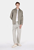 Comfort Fit Shirt Neck Düz Erkek Yeşil Uzun Kol Gömlek Cl1073012