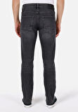 044 Karl Straight Fit Düşük Bel Düz Paça Erkek Siyah Jean Pantolon