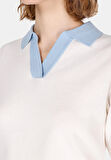 Regular Fit   Kadın Beyaz  Kazak Cl1073124