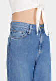 970 Berry Regular Fit   Kadın Mavi Jean Pantolon Cl1073227
