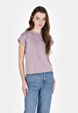 Regular Fit   Kadın Pembe Kısa Kol Tişört