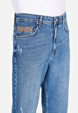 046 Marco Loose Straight Fit Orta Bel Düz Paça Erkek Mavi Jean Pantolon