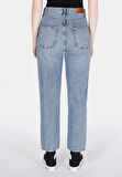 884 Lauren Straight Fit Yüksel Bel Düz Paça Kadın Mavi Jean Pantolon Cl1073511