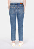891 Maya Slim Fit Orta Bel Daralan Paça Kadın Lacivert Jean Pantolon Cl1073513