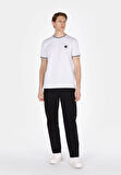 Regular Fit Orta Bel Düz Paça Erkek Siyah  Pantolon