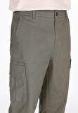 Regular Fit Orta Bel Düz Paça Erkek Yeşil  Pantolon Cl1073572