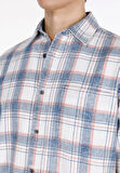 Regular Fit Shirt Neck Ekoseli Erkek Çok Renkli Uzun Kol Gömlek