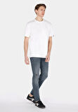 044 Karl Straight Fit Düşük Bel Düz Paça Erkek Mavi Jean Pantolon Cl1073707