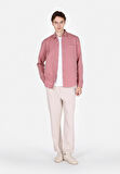 Regular Fit Shirt Neck Düz Erkek Pembe Uzun Kol Gömlek Cl1073762
