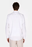 Regular Fit Shirt Neck Düz Erkek Beyaz Uzun Kol Gömlek Cl1073762