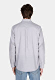 Regular Fit Shirt Neck Düz Erkek Taş Uzun Kol Gömlek Cl1073846